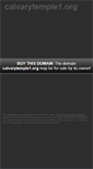 Mobile Screenshot of calvarytemple1.org